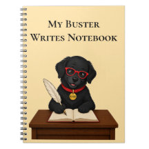 Buster Writes – Spiral Notebook for Writers
