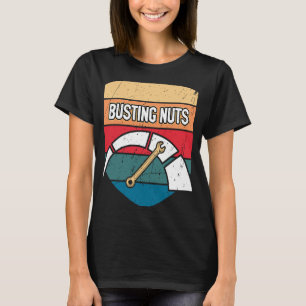 Busting Nuts Car Mechanic Auto Car Repair Car T-Shirt