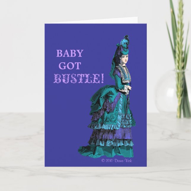 Bustle Greeting Card (Front)