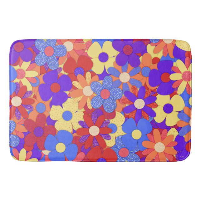 Bustling Bouquet Bath Mat (Front)