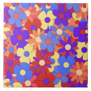 Bustling Bouquet Ceramic Tile