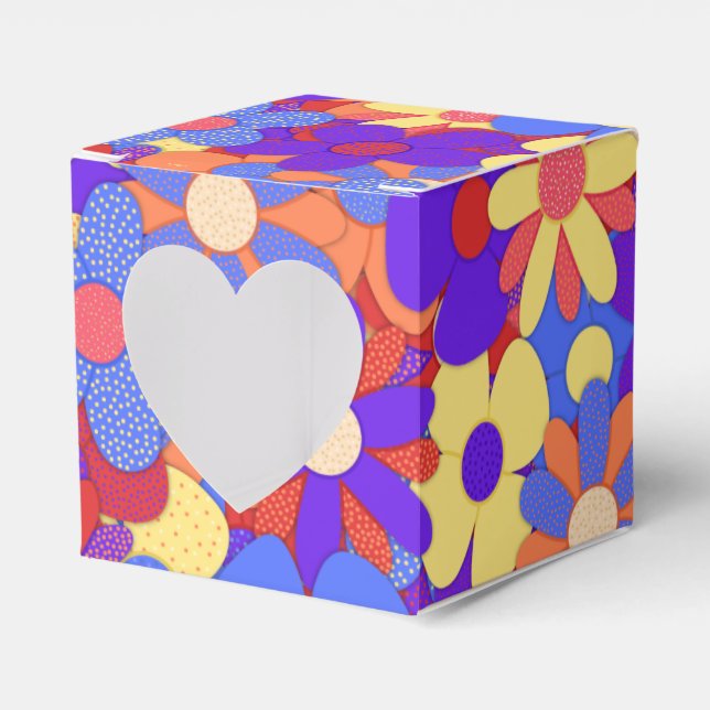Bustling Bouquet Favour Box (Front Side)