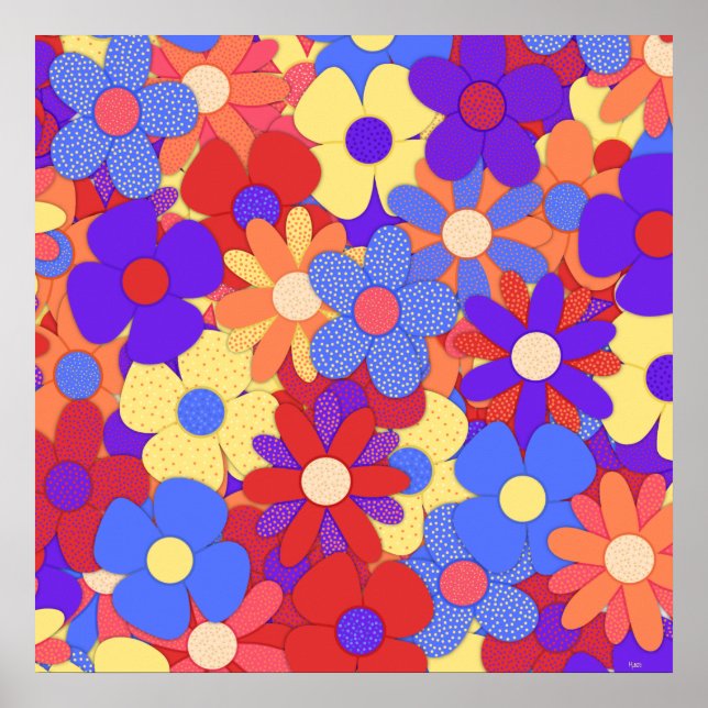 Bustling Bouquet Poster (Front)