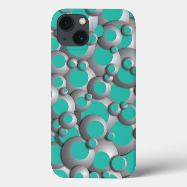 Bustling Bubbles Teal Case-Mate iPhone Case (Back)