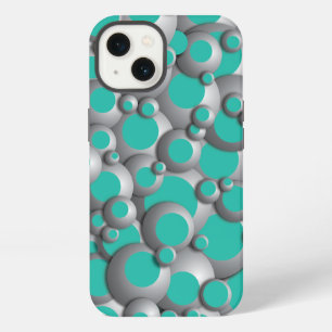 Bustling Bubbles Teal iPhone 13 Case