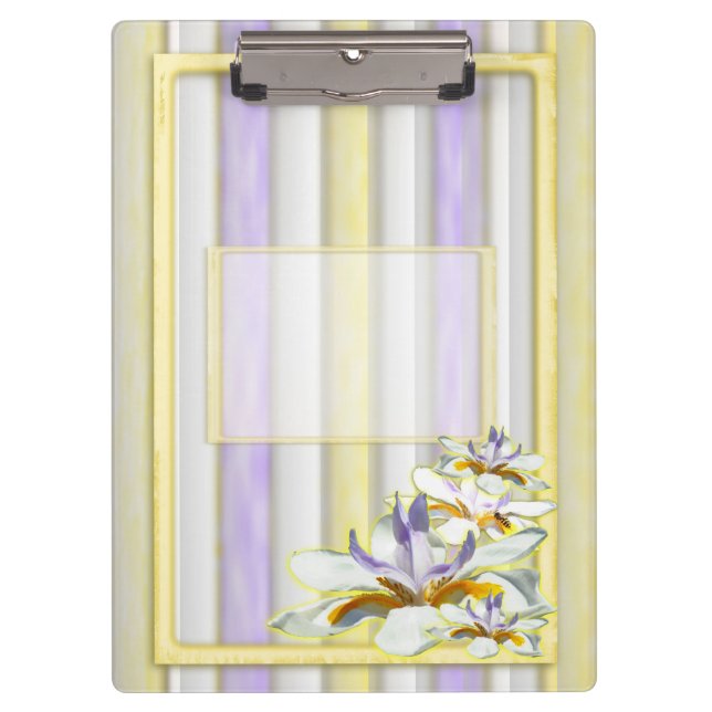 Busy as a Bee Floral Clipboard (Front)