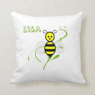 Busy As A Bee Honeybee Personalised Pillow