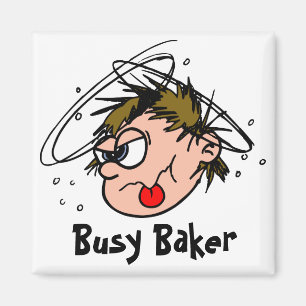 Busy Baker Magnet