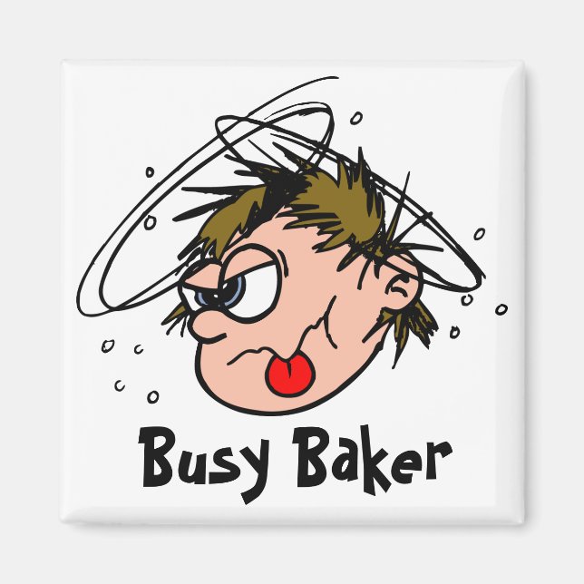 Busy Baker Magnet (Front)