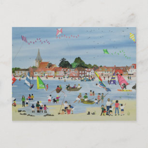 Busy Beach Postcard