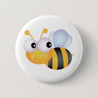 Busy Bee 6 Cm Round Badge