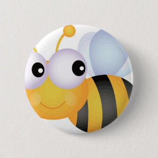 Busy Bee 6 Cm Round Badge