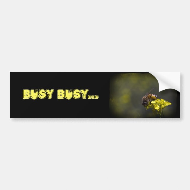 Busy Bee Bumper Sticker (Front)