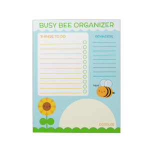 Busy Bee Organiser - To Do List Notepad