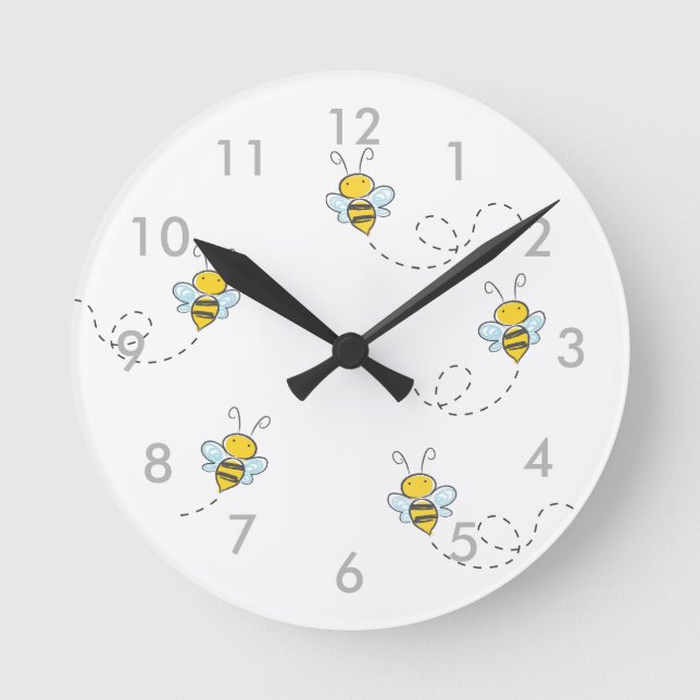 Busy Bee Round Clock (Front)
