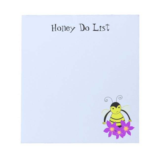 Busy Bees Honey Do List Notepad (Front)