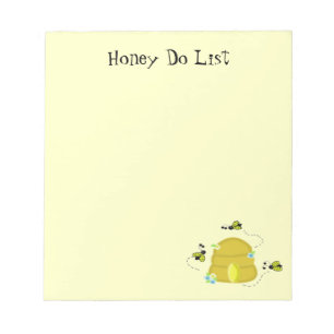 Busy Bees Honey Do List Notepad
