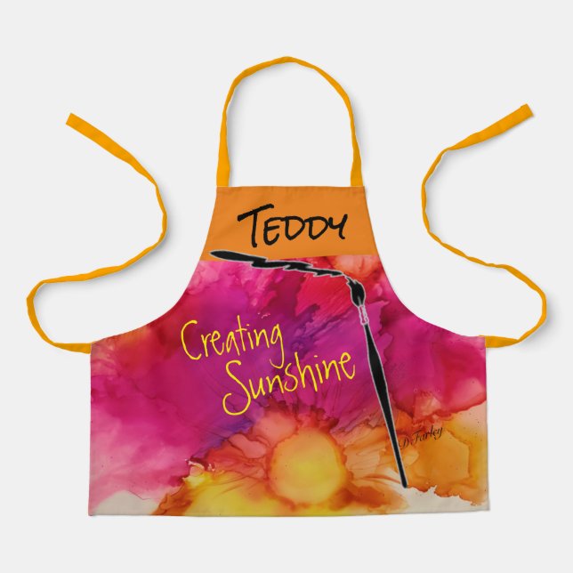 Busy Bees Kids All-Over Print Apron (Front)