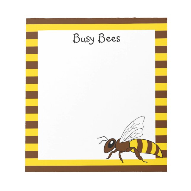 Busy Bees Notepad (Front)