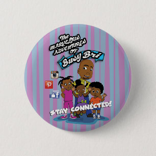 Busy Bri And Family Round Button