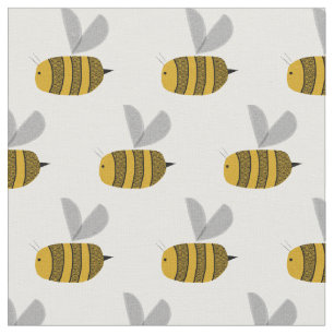 Busy bumble bees fabric