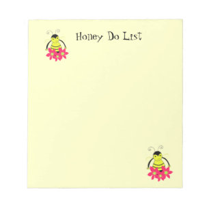 Busy Bumble Bees Honey Do List Notepad
