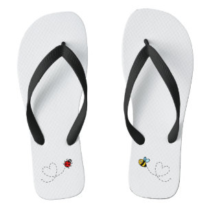 Busy Bumblebee & Ladybird Pattern Thongs