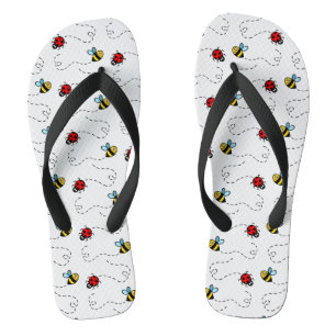Busy Bumblebee & Ladybird Pattern Thongs