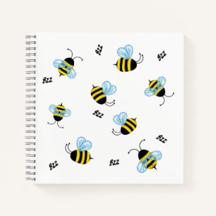 Busy Buzzing Bumble Bees Cheerful Garden Critters Notebook