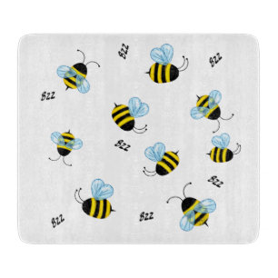 Busy Buzzing Bumble Bees Honeybees Cutting Board