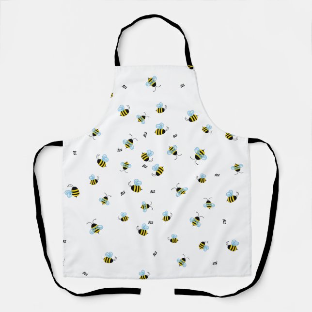 Busy Buzzing Bumblebees Cheerful Apron (Front)