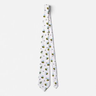 Busy Buzzing Bumblebees Cheerful Tie