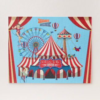Busy Circus Colourful Jigsaw Puzzle