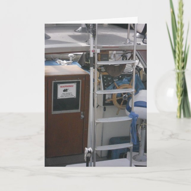 "Busy Duluth Fishing Boat" Get Well Card (Front)