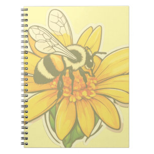Busy gathering pollen notebook