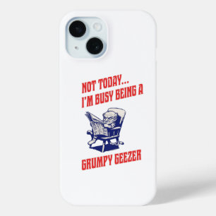 Busy Grumpy Geezer iPhone 15 Case