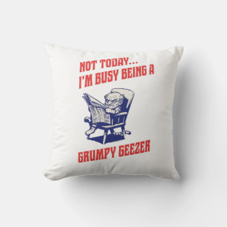 Busy Grumpy Geezer Cushion