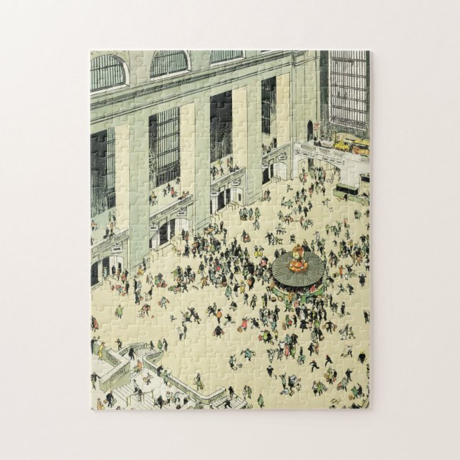 Busy hours at the Grand Central Station New York Jigsaw Puzzle (Vertical)