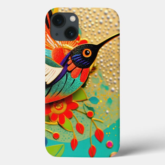 Busy Hummingbird Case-Mate iPhone Case (Back)