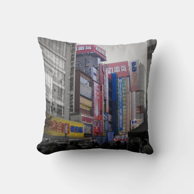 Busy intersection in Tokyo Cushion (Front)