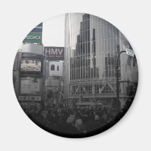 Busy intersection in Tokyo Magnet