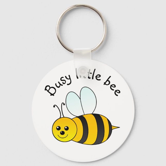 Busy Little Bee Key Ring (Front)