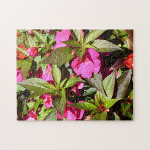 Busy Lizzie Flowers Jigsaw Puzzle