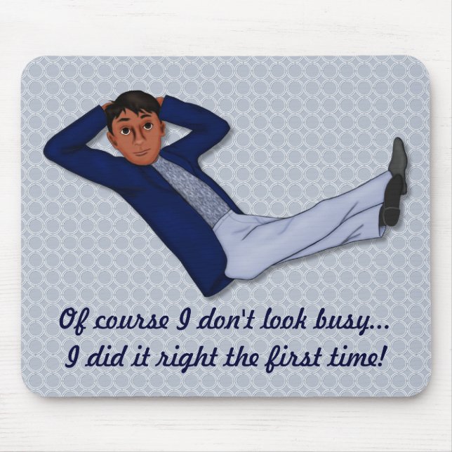 Busy Man Mouse Pad (Front)