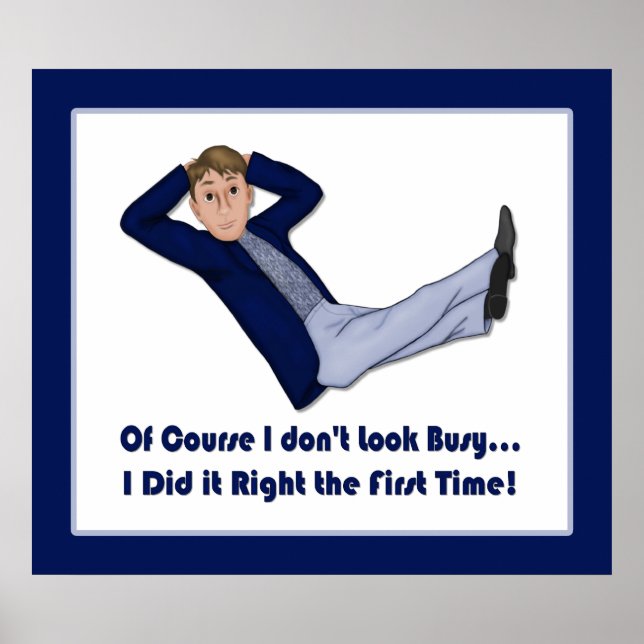 Busy Man - Office Contest Entry Poster (Front)