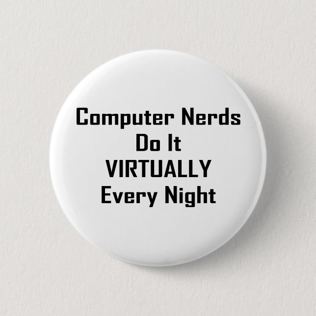 Busy Nerds 6 Cm Round Badge (Front)
