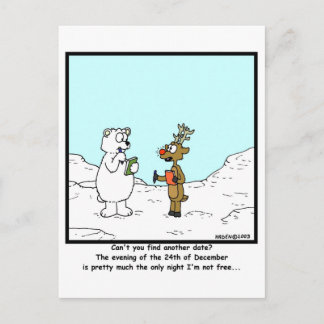 Busy on the 24th of December Postcard