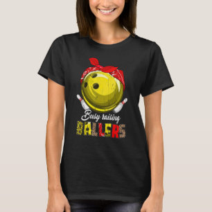 Busy Raising Ballers Bowling Mom Life Bandana Mom T-Shirt