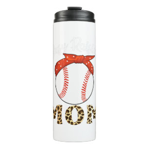 Busy Raising Ballers Funny Softball Baseball Mum Thermal Tumbler