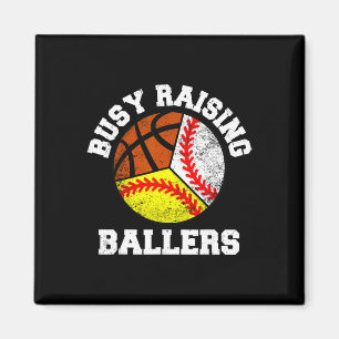 Busy Raising Llers Funny Sell Softll Sketll Mom Magnet